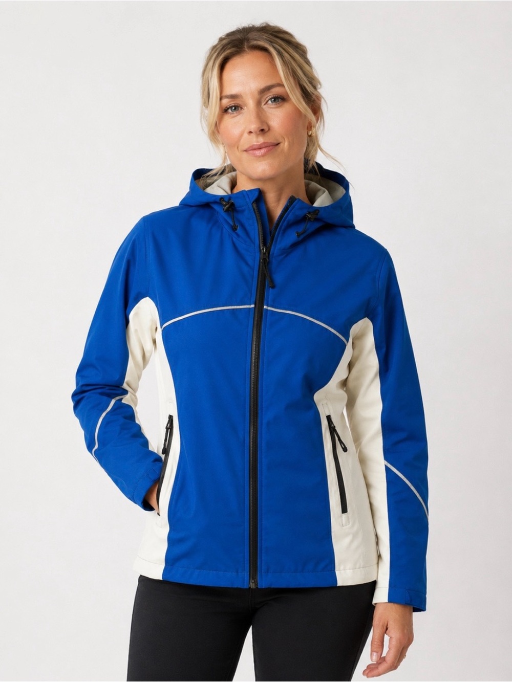 On The Edge Waterproof Performance Hooded Marine Rain Jacket